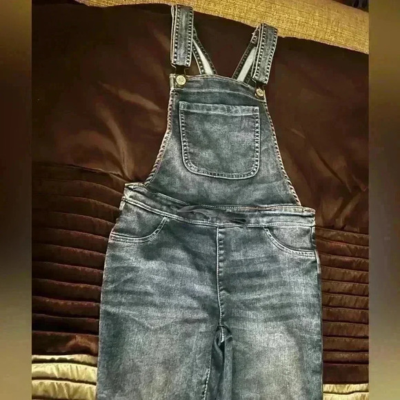 Juniors Justice denim overalls - size 12 - Picture 4 of 6